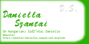 daniella szantai business card